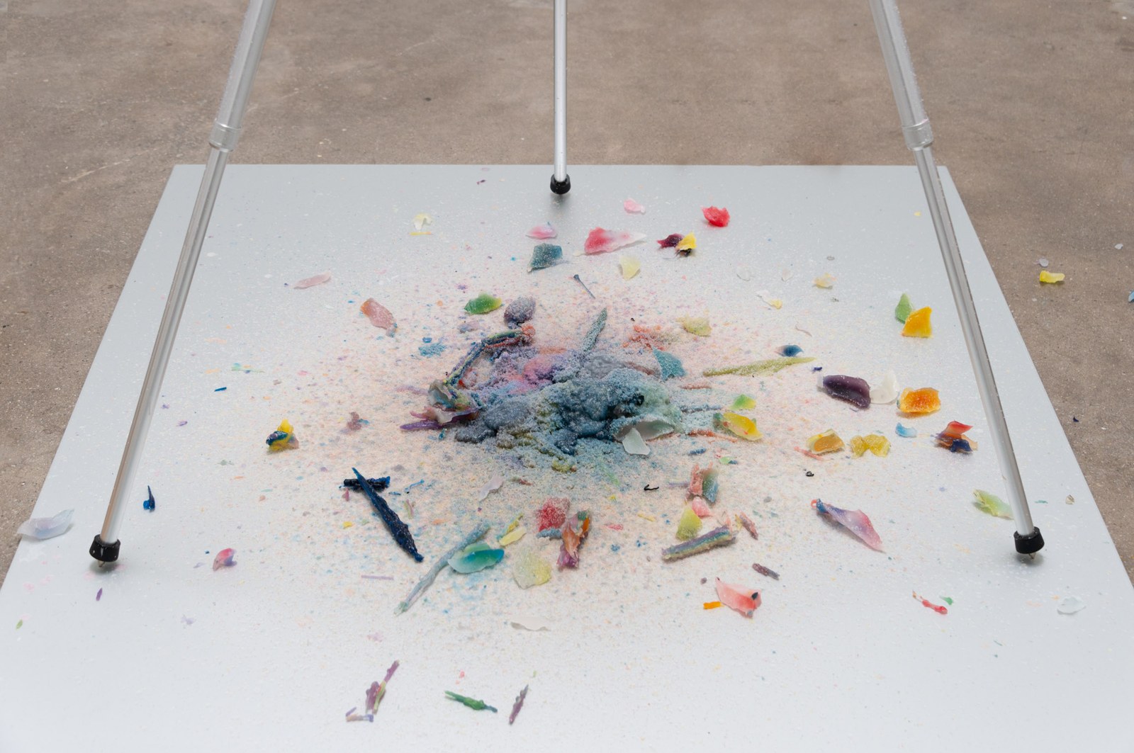 Flaming Tower (Altar Plate), 2024. Tanya Bonakdar Gallery, Los Angeles, 2024.