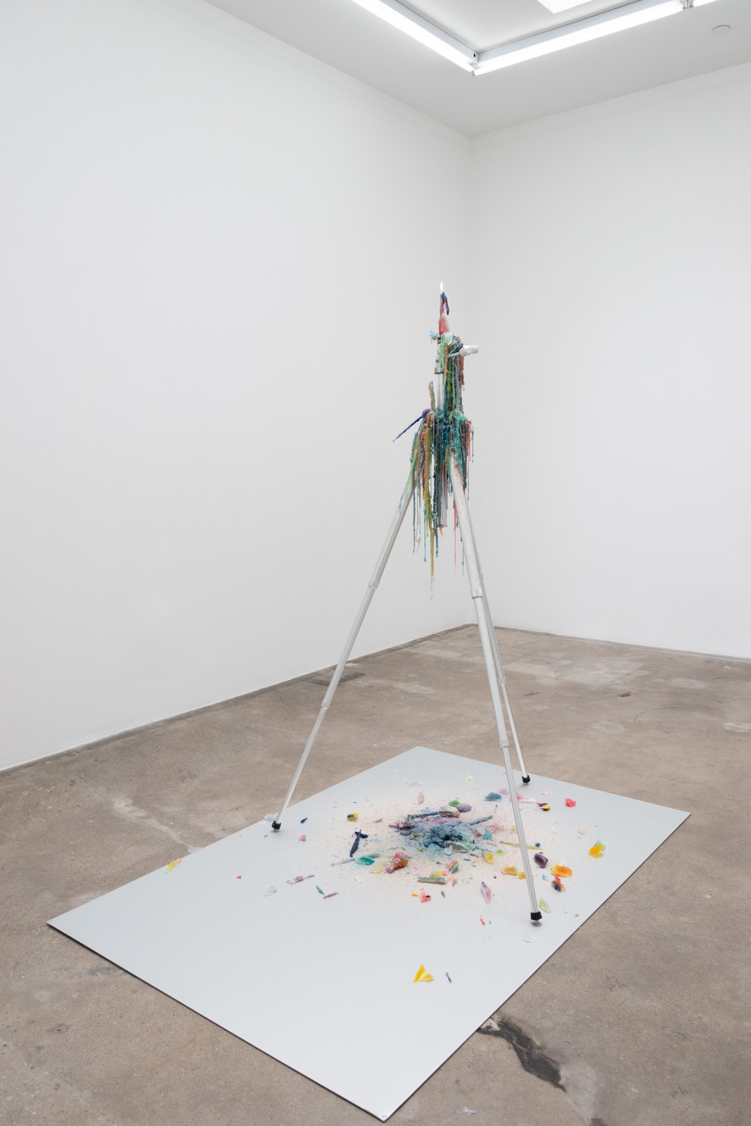 Flaming Tower (Altar Plate), 2024. Tanya Bonakdar Gallery, Los Angeles, 2024.